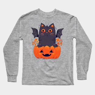 Spooky Cat Long Sleeve T-Shirt